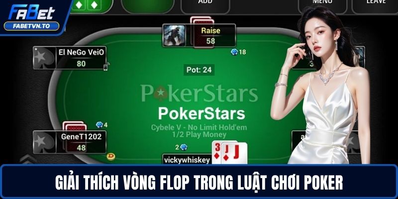 Luật Chơi Poker Chuẩn Nhất Giúp Bạn Chơi Như Cao Thủ 3 Giải thích vòng Flop trong luật chơi poker