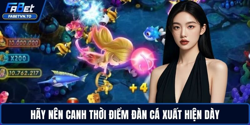 Happy Fishing - Giải Trí Cực Vui, Săn Thưởng Cực Lớn 4 Hãy nên canh thời điểm đàn cá xuất hiện dày