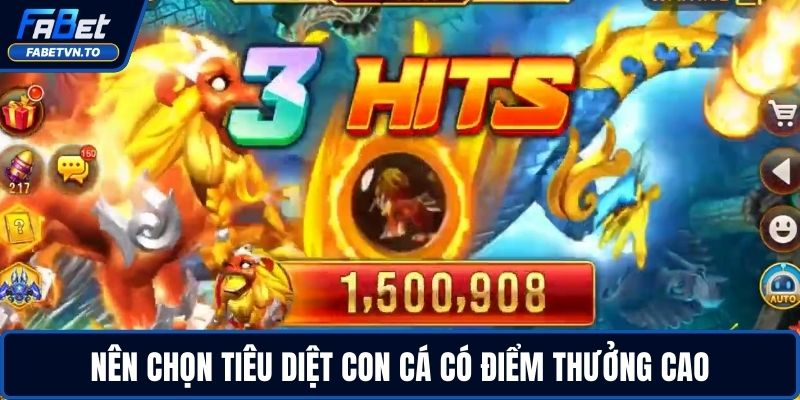 Bắn Cá Long Vương - Săn Cá Hiếm, Nhận Điểm Thưởng Khủng 4 Nên chọn tiêu diệt con cá có điểm thưởng cao